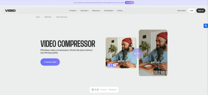 Veed video compressor